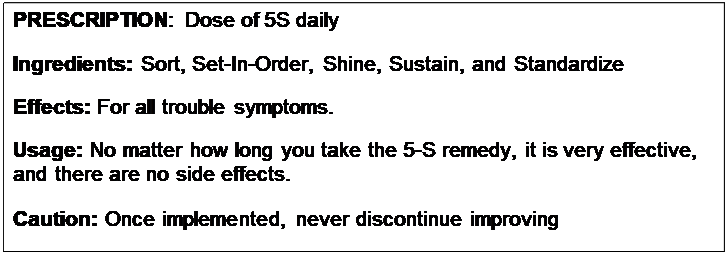 5S methodology